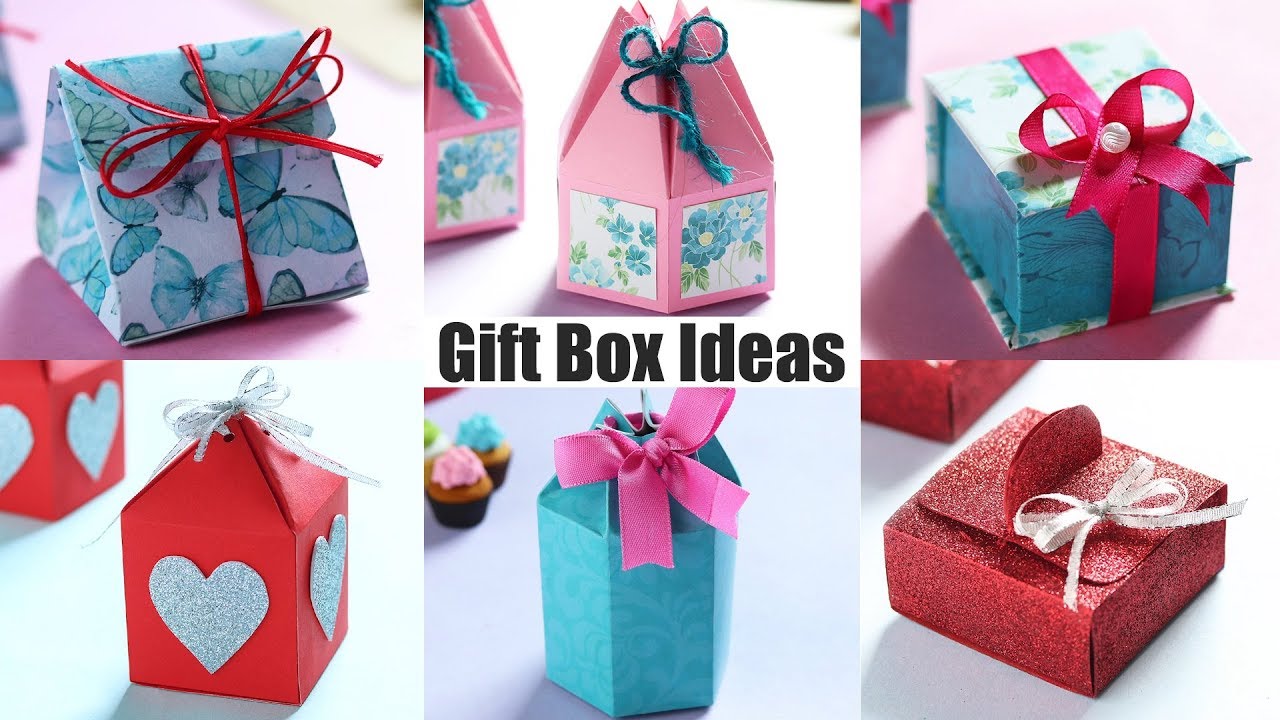 DIY Gift Box Ideas | 6 Easy Gift Ideas | Paper Craft