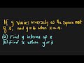Inverse Variation and Proportionality Concepts