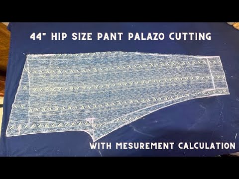 Very Easy Pant Trouser Cutting and stitching Full Tutorial | Palazzo Pant  Cutting and stitching - YouTube