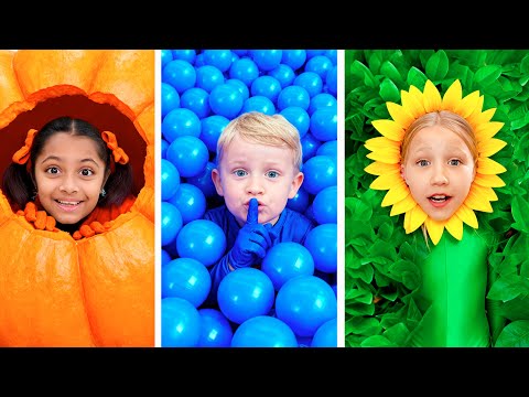 Hide and Seek in One Color + 10 Fun Stories Compilation