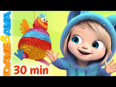 😜 One, Two, Buckle My Shoe, Colors Song & More Nursery Rhymes | Baby Songs | Dave and Ava 😜