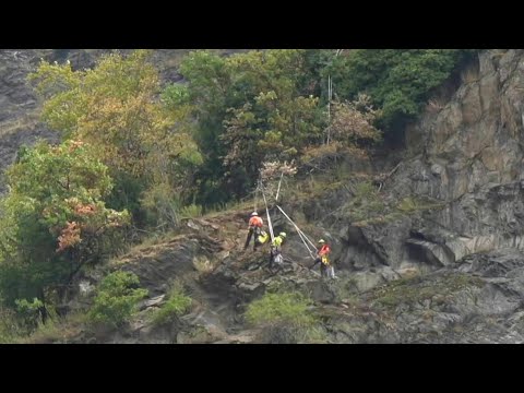 Authorities secure site of landslide on France’s highway that killed two people | AFP