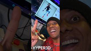Tirei a Faith do Mirrors Edge pra ficar pendurada na beira do meu monitor no Hyper3D Rodin Gen 2.5!