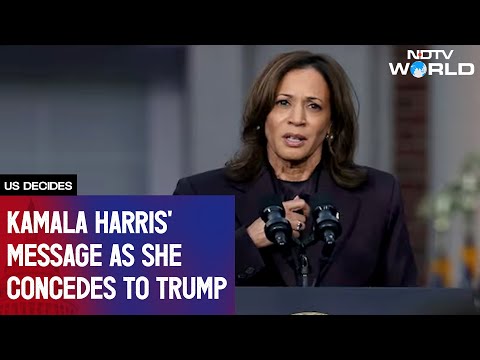 Kamala Harris Speech | "Only When It Is Dark...": Harris' Message As She Concedes To Trump