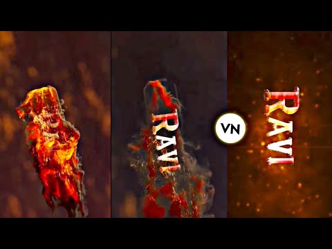 Trending fire nameart video editing in vn app | fire name art video editing | Name art vn template