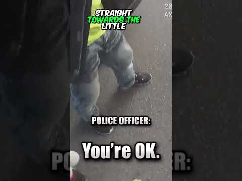Little toddler raised her hand to surrender Infront of cops ??
