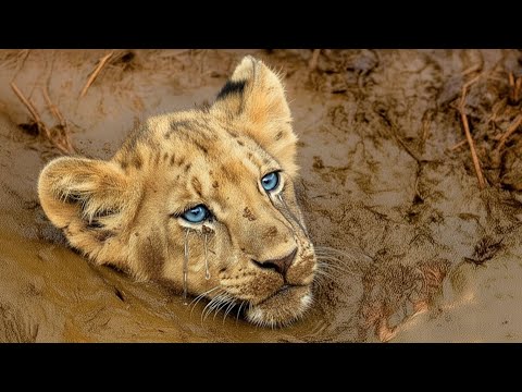 Маленький Львёнок Упал В Бурную Реку. Вы Не Поверите, Кто Пришёл К Нему На Помощь!
