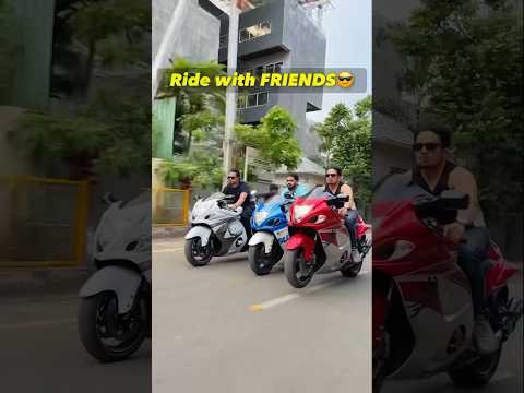 Ride with FRIENDS vs BEST FRIENDS😂by faraz #farazstuntrider #automobile #superbikes #hayabusa