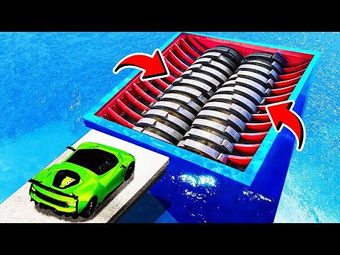 Auto's vs MEGA BLENDER In GTA 5!