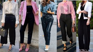 CONJUNTOS de ROPA con un BASICO de FONDO de ARMARIO EL PANTALON de COLOR NEGRO