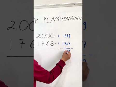 Trik Pengurangan Tanpa pinjam #fyp #fypシ#matematika #matematik