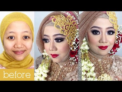 Tutorial Makeup Wedding Muslim By IniVindy + Simpel Hijab Tutorial