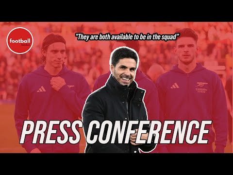 Mikel Arteta confirms Declan Rice and Riccardo Calafiori are BOTH AVAILABLE for the trip to Palace!