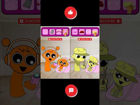 Please Baby Don’t Cry - Sprunki Mard Baby x Oren Baby Retake 😭 Which do you like? #shorts #sprunki