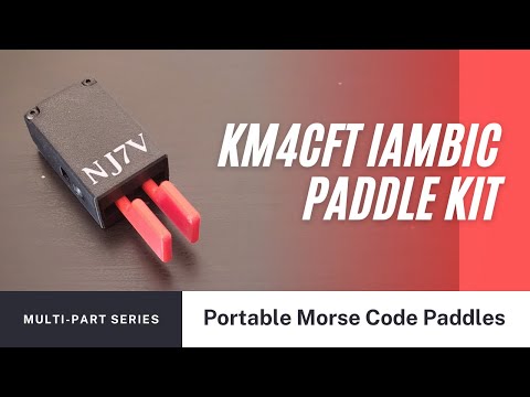 KM4CFT Iambic Paddle Kit – Lightweight, Affordable, and Fun