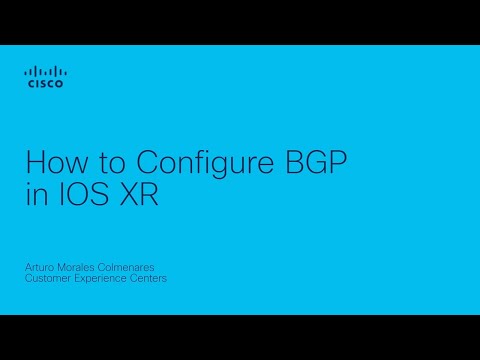 IOS XR - How to Configure BGP