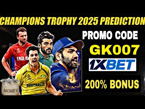 How to Play Champions Trophy 2025 on 1XBET | 1XBET Kaise Khele | Promo Code 2025 | champions trophy