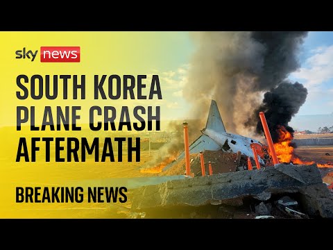 Plane crash aftermath in South Korea - killing almost all 181 people on board