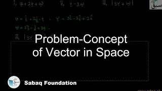Problem-Concept of Vector in Space