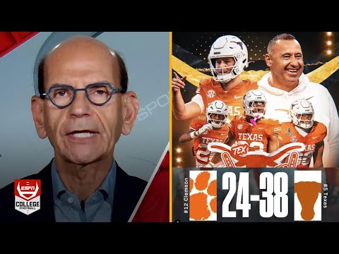 ESPN SC | "Longhorns are the Championship REAL contender" - Finebaum on Texas dominate Clemson 38-24