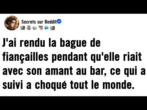 Je lui ai tendu la bague alors qu'elle était avec un autre homme — ce qu'elle a fait ensuite a laiss