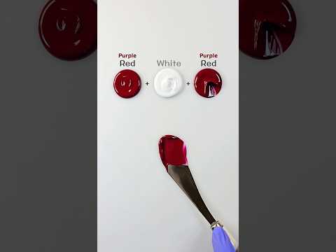 How to make Purple Red Color Mixing 😍🎨 #colormixing #paintmixing #painting #satisfying