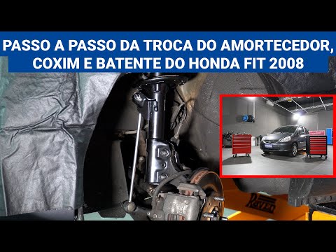 Honda Fit 2008: passo a passo da troca do amortecedor, coxim e batente