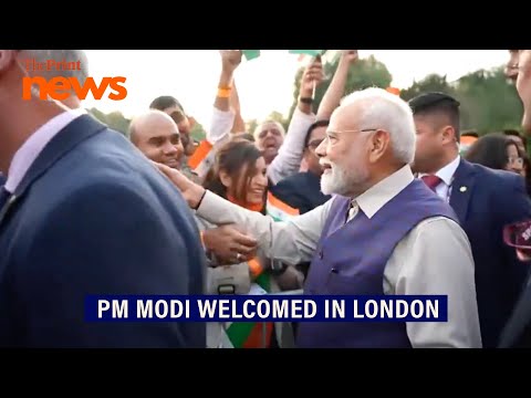 PM Modi receives warm welcome from Indian diaspora in London