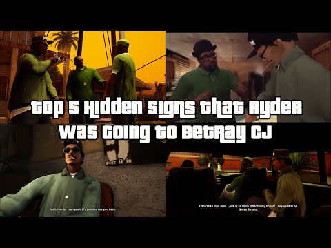 Top 5 Hidden Early Signs That Ryder Was Going To Betray CJ- GTA San Andreas Lore Explained