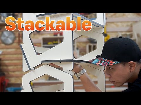 [SUB] Ultimate Stackable ideas l trolley table for pet l CNC works l woodworking