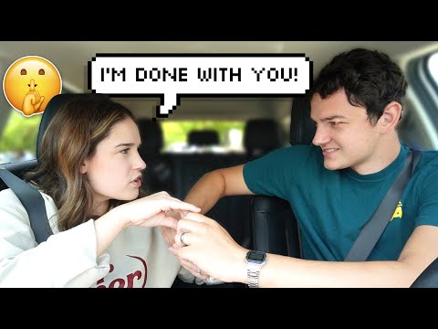 Getting Mad At My Husband For No Reason PRANK *Drive With Us*