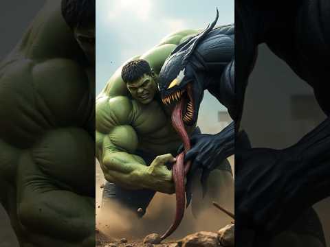 Hulk vs Venom Epic Fight | Superhero Battle | Cinematic Action Scene #emotionalstory #shorts