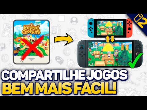 Como COMPARTILHAR JOGOS SEM USAR CARTÕES DE JOGOS VIRTUAIS no Nintendo Switch em 2025!