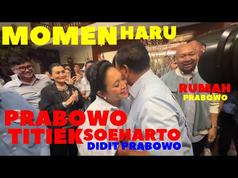 SUASANA HARU PRABOWO TITIEK SOEHARTO DAN KELUARGA AHMAD DHANI (AL EL DUL) DI RUMAH PRABOWO