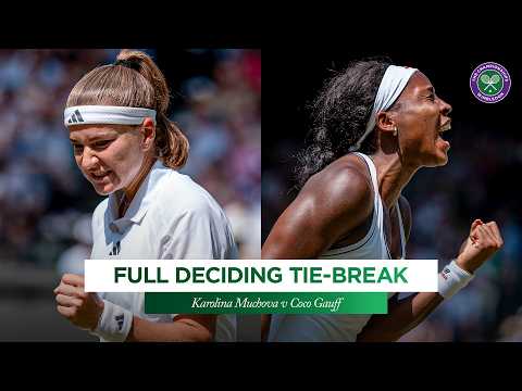 The most RIDICULOUS tie-break?! 🤯 | Karolina Muchova vs Coco Gauff | Full deciding tie-break