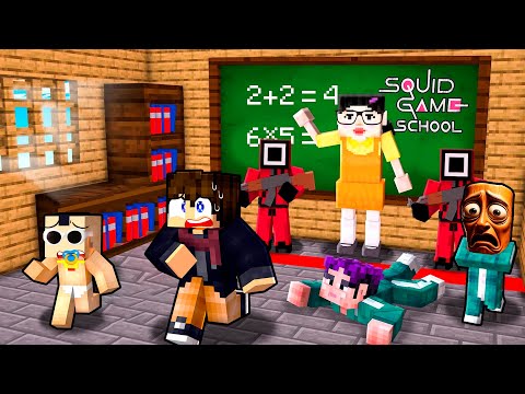 On INTEGRE une ÉCOLE de SQUID GAME sur Minecraft !