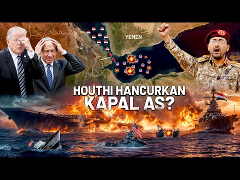 TRUMP-NETANYAHU PANIK! HOUTHl Makin Bringas, Kapal Induk AS Ditengelamkan di Laut Merah?