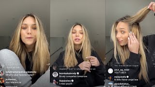 MADDIE ZIEGLER UPDATES FANS ABOUT STRUGGLES ON INSTA LIVE ( MARCH 11 2021 )