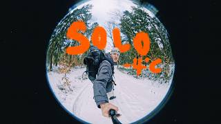 WINTERWANDERUNG LÜNEBURGER HEIDE - JÄGER SCHIESST NEBEN MEINEM ZELT