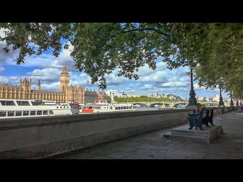 LONDON: Vauxhall to South Bank Walk Tour 🌤️ The Last Days of Summer | 4K HDR