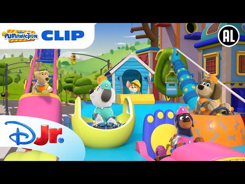 🐶 Vuilniswagen Pups | Pupstruction | Disney junior België-Nederland