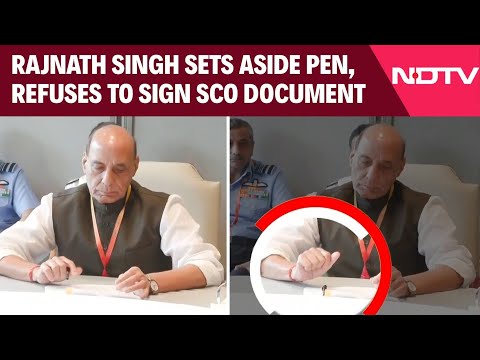 SCO Document Rajnath Singh | Rajnath Singh Sets Aside Pen, Refuses To Sign SCO Document