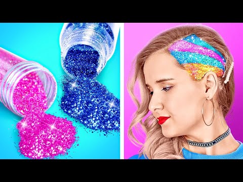 HACKS DE BELLEZA GENIALES || Trucos Femeninos Geniales Y Trucos Artísticos Locos De 123 GO! GOLD