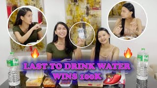 LAST TO DRINK WATER WINS 100 THOUSAND W/ ALTHEA ABLAN | MELISSA ENRIQUEZ