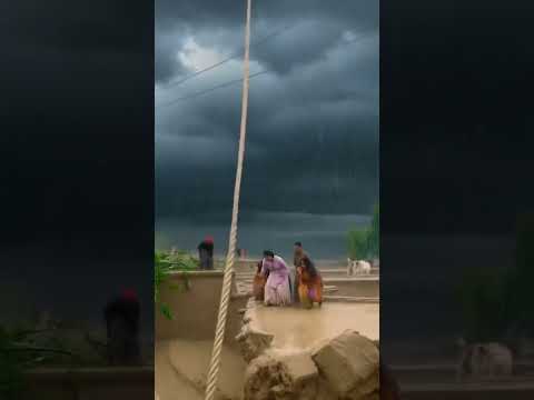 ⚡ Flood + Thunderstorm Horror ASMR | Bhayankar Disaster Vibes , cycloen , typhoon, bhayankar toofan