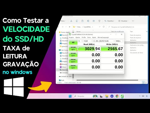 Como Testar VELOCIDADE do SSD/HD (TAXA de LEITURA/GRAVAÇÃO)