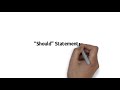 Understanding 'Should' Statements