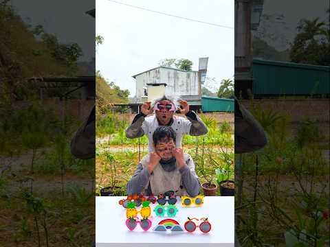 hai anh em trêu chọc nhau siêu dễ thương 🍉👓👓😎😎👓👓🍉😱👶🏻♥️👴 #shorts #cute