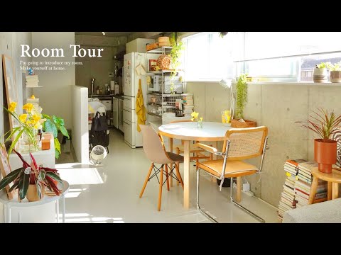 【ルームツアー】カラーを取り入れたナチュラルインテリアのお部屋づくり｜キッチン収納｜観葉植物・IKEA｜賃貸アパート・メゾネット｜ 1LDK・二人暮らし japanese room tour