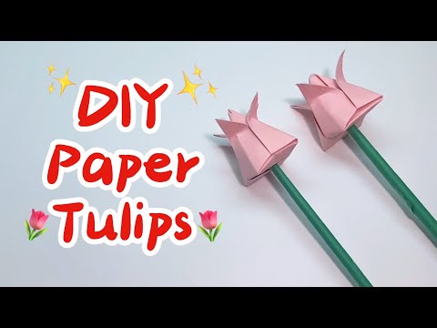 How to Make Easy DIY Paper Tulips!